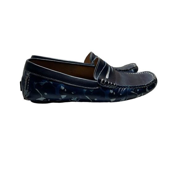 Robert Graham‎ Realist RG5420S Navy Slip-On Moccasin Loafers Size 8.5 - Picture 15 of 16